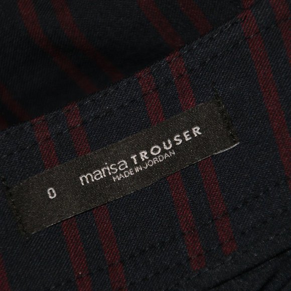 ANN TAYLOR Sailor Stripe Marisa Fit Trouser Pant 0 - Picture 8 of 12